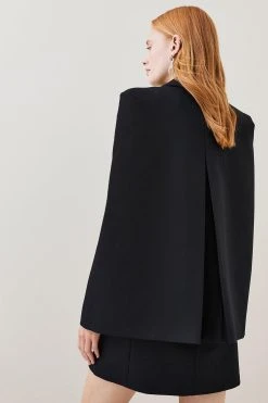 Karen Millen Clean Tailored Cape Blazer Mini Dress